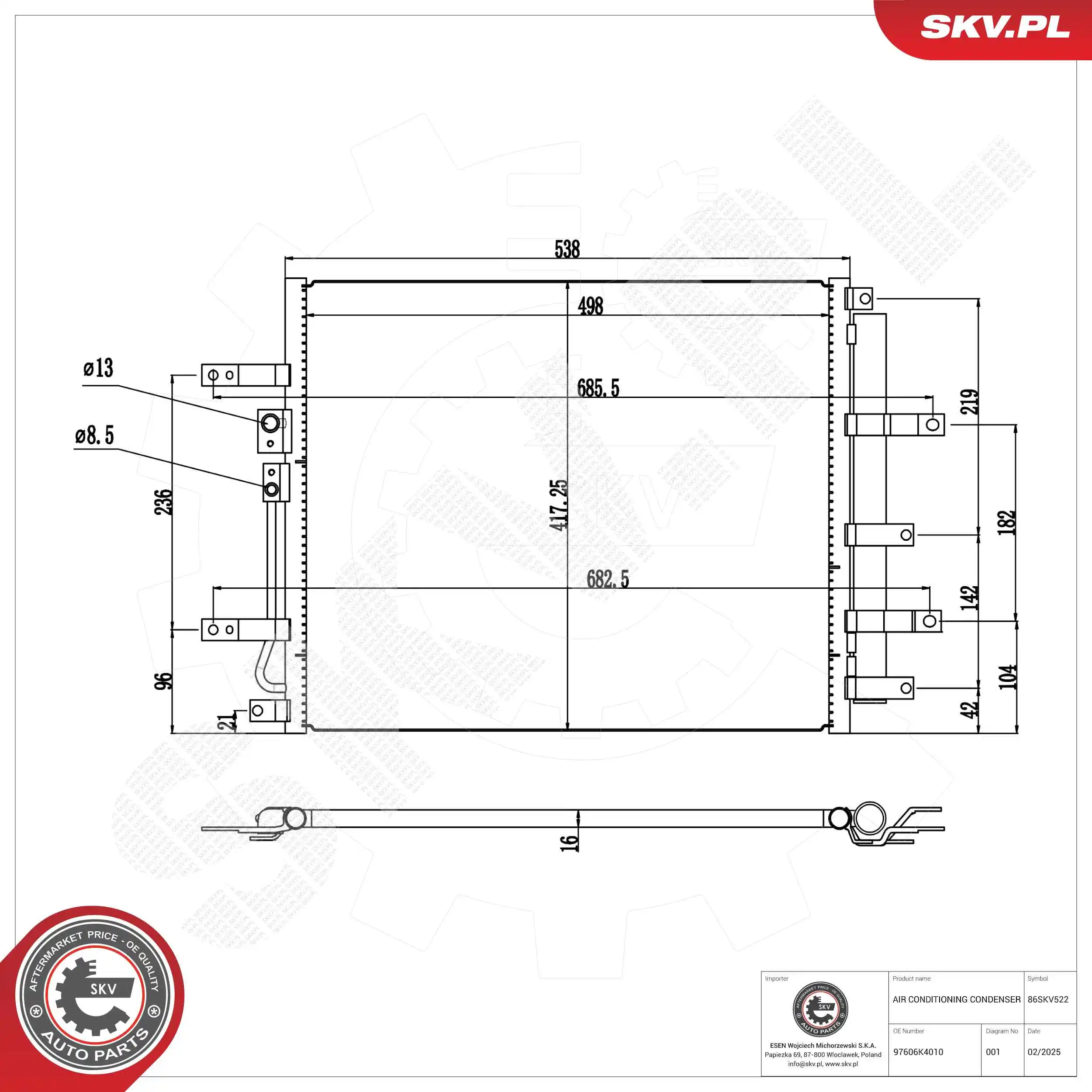 Condenser, air conditioning